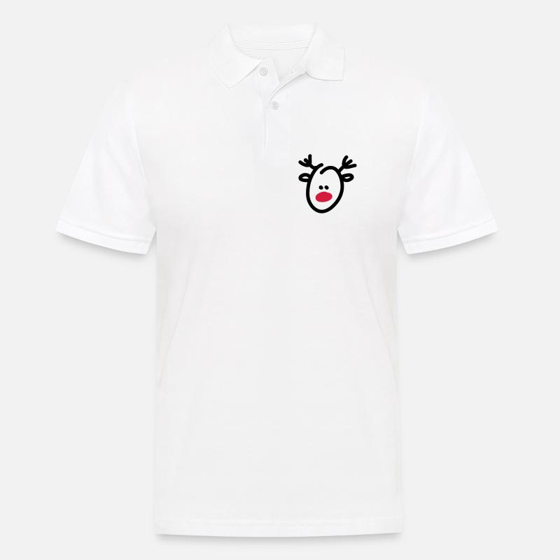 rudi - Männer Poloshirt - Weiß