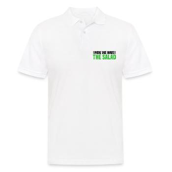 Now We Have The Salad Sprichwort Denglisch Spruch - Männer Poloshirt - Weiß - Vorne - Kai (181cm)