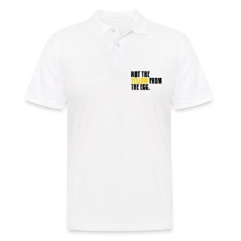 Not The Yellow From The Egg Denglisch Sprichwort - Männer Poloshirt - Weiß - Vorne - Kai (181cm)