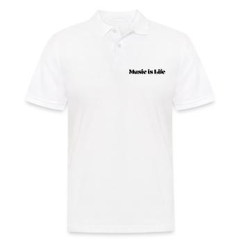 La musique, c’est la vie - Polo Homme - blanc - Devant - Kai (181cm)