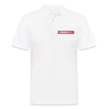 schniedelwutz hashtag penis - Männer Poloshirt - Weiß - Vorne - Kai (181cm)