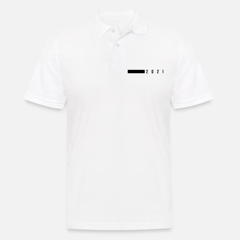 2021 - Männer Poloshirt - Weiß