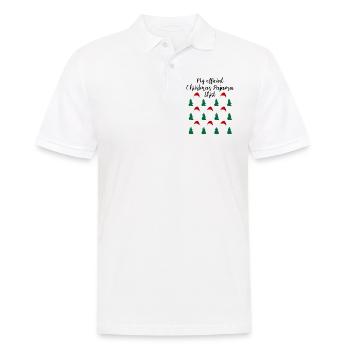 Waldweihnacht mit Mützen Offizielles Schlafshirt - Männer Poloshirt - Weiß - Vorne - Kai (181cm)