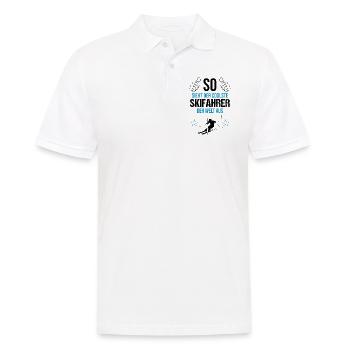 Le meilleur cadeau de look de skieur au monde - Polo Homme - blanc - Devant - Kai (181cm)