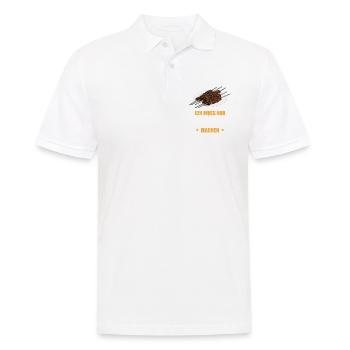 Eat Sleep Shashlik Repeat Lifestyle Gift - Men's Polo Shirt - white - Front - Kai (181cm)