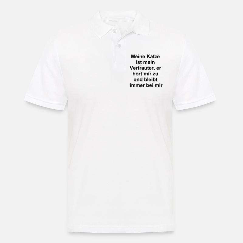 Tierischer Begleiter - Männer Poloshirt - Weiß