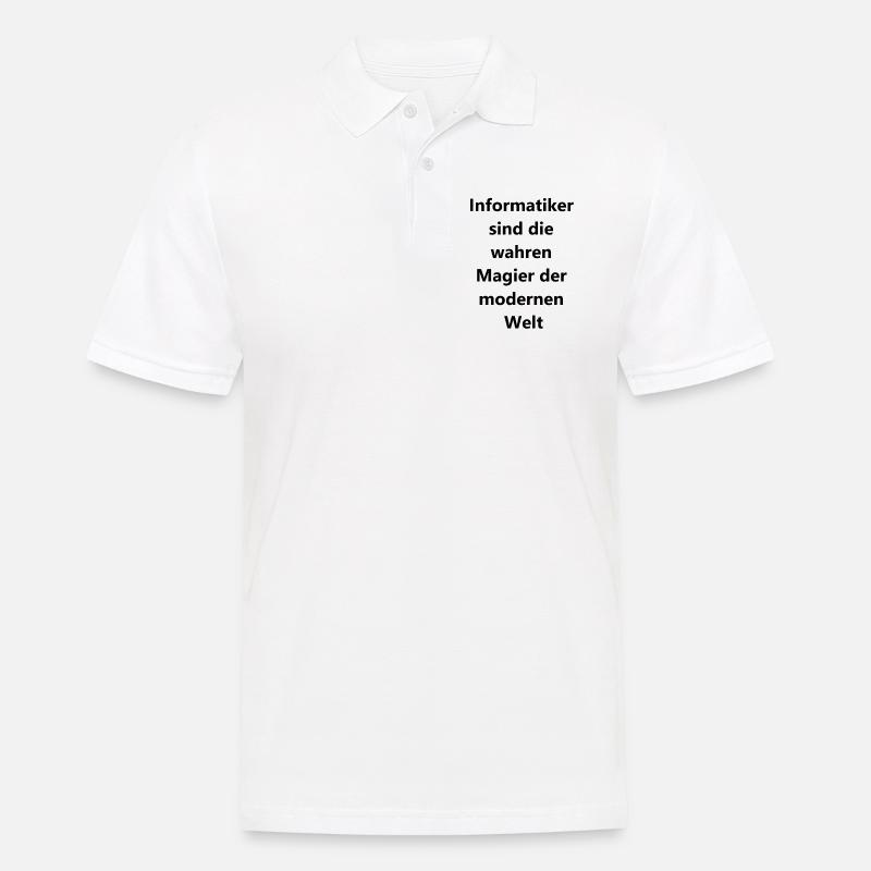 Magische Code Geschenk - Männer Poloshirt - Weiß