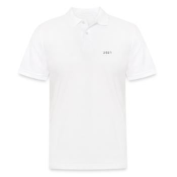 2021 dash line - Men's Polo Shirt - white - Front - Kai (181cm)