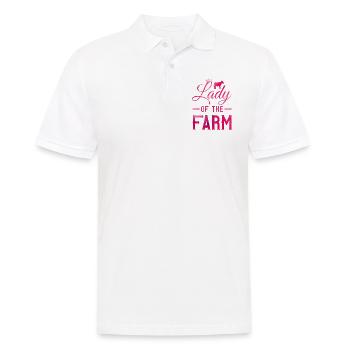 Lady Farmer Agricultrice - Polo Homme - blanc - Devant - Kai (181cm)