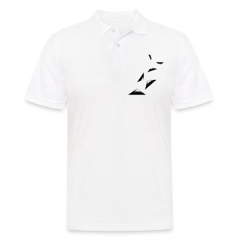 Berge Symbol - Männer Poloshirt - Weiß - Vorne - Kai (181cm)