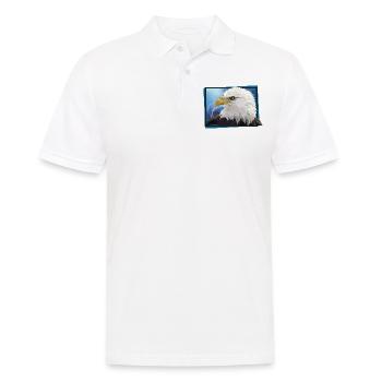 Weißkopfseeadler - Männer Poloshirt - Weiß - Vorne - Kai (181cm)