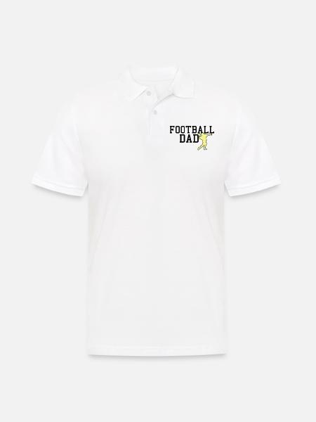 football dad - Männer Poloshirt - Weiß