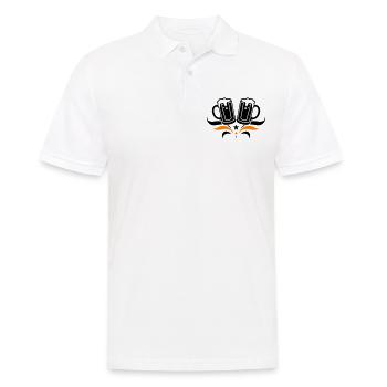 Beer Glass Beer Mug Beer - Men's Polo Shirt - white - Front - Kai (181cm)