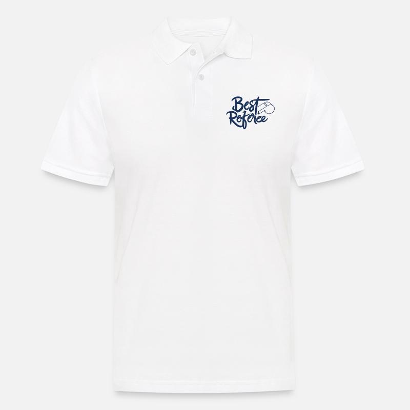 Bester Schiedsrichter Beruf Schiedsrichterin - Männer Poloshirt - Weiß