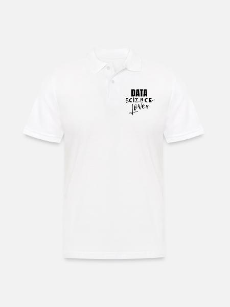 Liebhaber Der Datenwissenschaft Data Science Beruf - Männer Poloshirt - Weiß