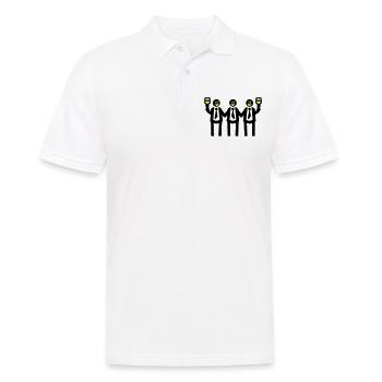 Bachelor Groom Team Bachelors - Men's Polo Shirt - white - Front - Kai (181cm)