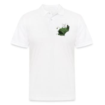 Anglerfisch - Männer Poloshirt - Weiß - Vorne - Kai (181cm)
