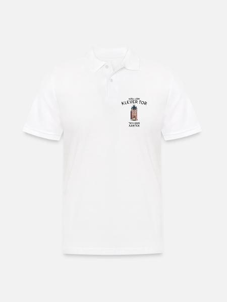 Xanten, Klever Tor,, Deutschland - Männer Poloshirt - Weiß