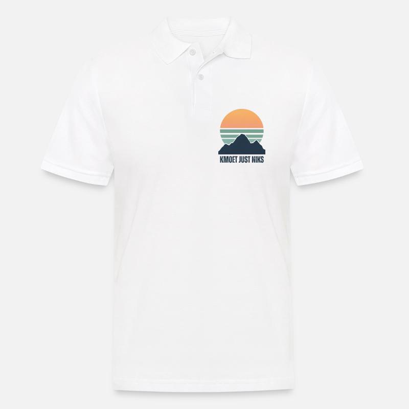 Kmoet just nothing, Antwerp dialect Shirts - Men's Polo Shirt - white