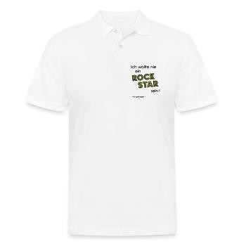 Rock Star - Men's Polo Shirt - white - Front - Kai (181cm)