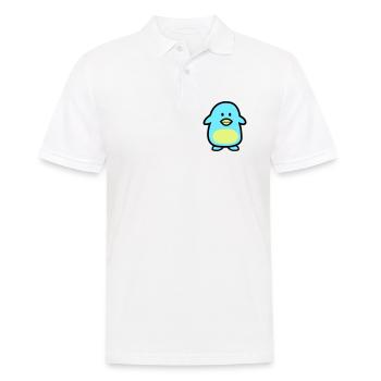 Penguin Comic - Men's Polo Shirt - white - Front - Kai (181cm)