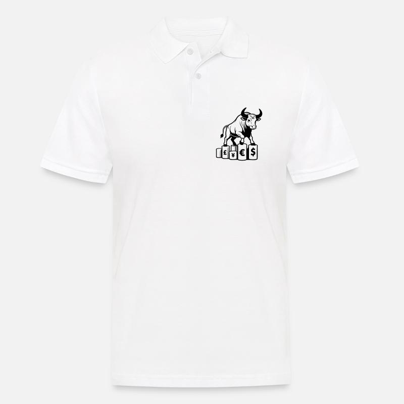 Belleger Taurus - Männer Poloshirt - Weiß