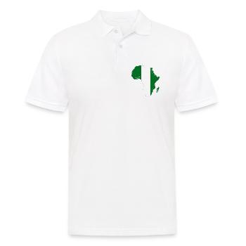 Nigeria Flagge Afrika - Männer Poloshirt - Weiß - Vorne - Kai (181cm)