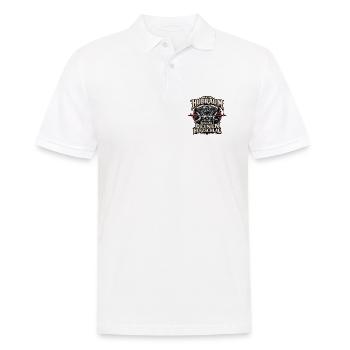 Trike Hubraum Biker Spruch - Männer Poloshirt - Weiß - Vorne - Kai (181cm)