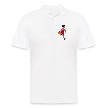 Boy plays basketball - I'm 6 - Men's Polo Shirt - white - Front - Kai (181cm)