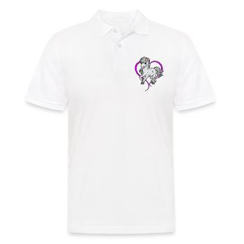 Amateurs de chevaux - Appaloosa - Polo Homme - blanc - Devant - Kai (181cm)