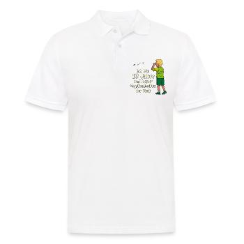 Ich bin 13 - Jungen Vogelbeobachtung - Männer Poloshirt - Weiß - Vorne - Kai (181cm)