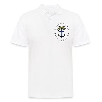 Mallorca Crew Anker Palme - Männer Poloshirt - Weiß - Vorne - Kai (181cm)