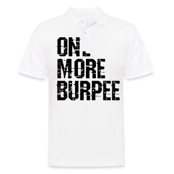 One More Burpee Vektor - Männer Poloshirt - Weiß - Vorne - Kai (181cm)