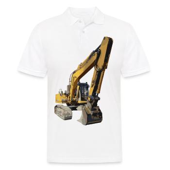 Bagger - Männer Poloshirt - Weiß - Vorne - Kai (181cm)