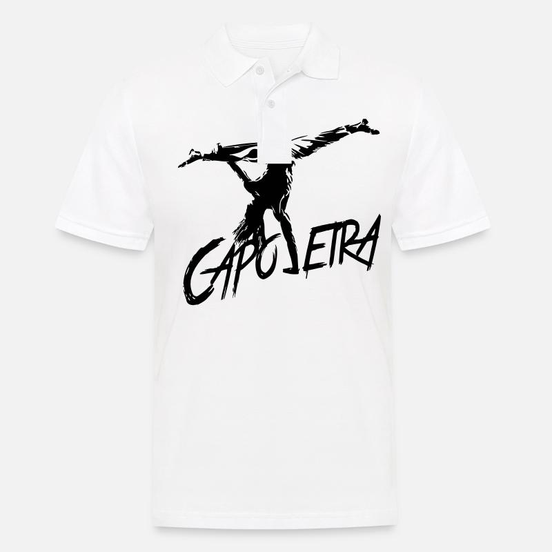 Capoeira - Männer Poloshirt - Weiß