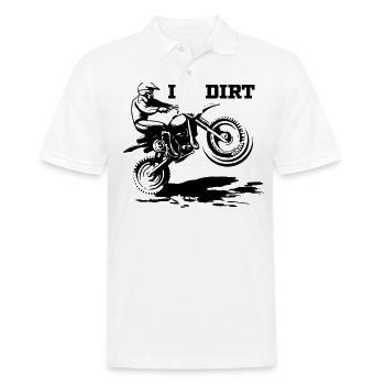 I love dirt Motorcross - Polo Homme - blanc - Devant - Kai (181cm)
