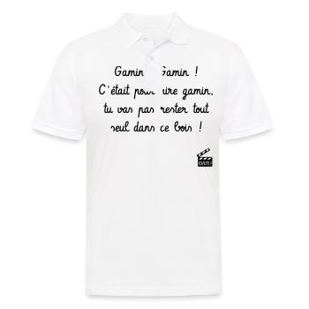 Gamin ! Gamin ! C'est arrivé près de chez vous - Polo Homme - blanc - Devant - Kai (181cm)