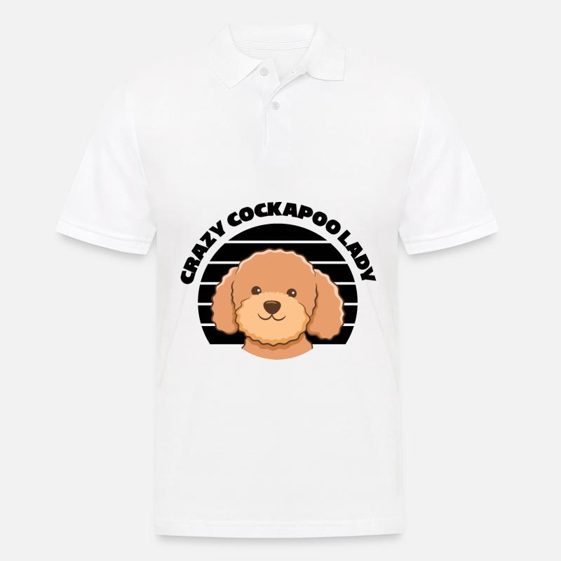 Cockapoo Hunde | Hunderasse Haustiere Geschenkidee - Männer Poloshirt - Weiß