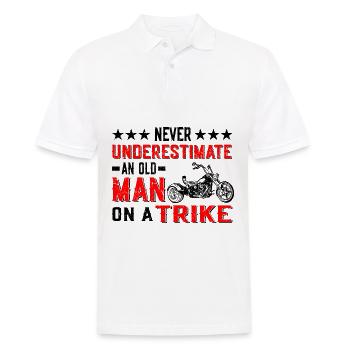 Trike - Männer Poloshirt - Weiß - Vorne - Kai (181cm)