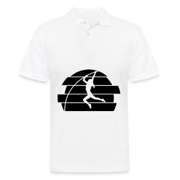 Saut à la perche - Polo Homme - blanc - Devant - Kai (181cm)