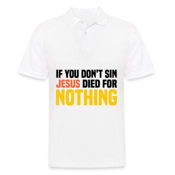 Anti Religion - Männer Poloshirt - Weiß - Vorne - Kai (181cm)