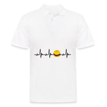 Leberkäse - Männer Poloshirt - Weiß - Vorne - Kai (181cm)