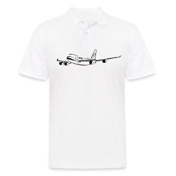 Airplane - Men's Polo Shirt - white - Front - Kai (181cm)