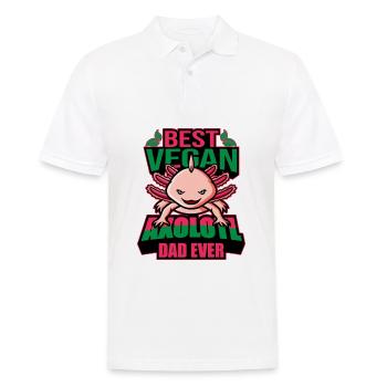Cadeaux Axolotl pour les végétaliens - Polo Homme - blanc - Devant - Kai (181cm)