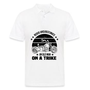 Trike Motorrad Triker Trikes Trikefahrer Geschenke - Männer Poloshirt - Weiß - Vorne - Kai (181cm)