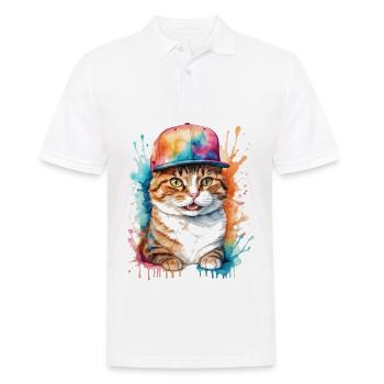 Casquette Snapback Coloré Imprimé Motif D’animal Drôle - Polo Homme - blanc - Devant - Kai (181cm)