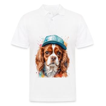 Cavalier King Charles Spaniel Snapback Cap Chien - Polo Homme - blanc - Devant - Kai (181cm)