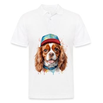 Cavalier King Charles Spaniel Snapback Cap Chien - Polo Homme - blanc - Devant - Kai (181cm)