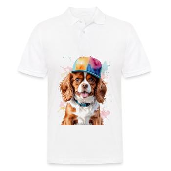 Cavalier King Charles Spaniel Snapback Cap Chien - Polo Homme - blanc - Devant - Kai (181cm)