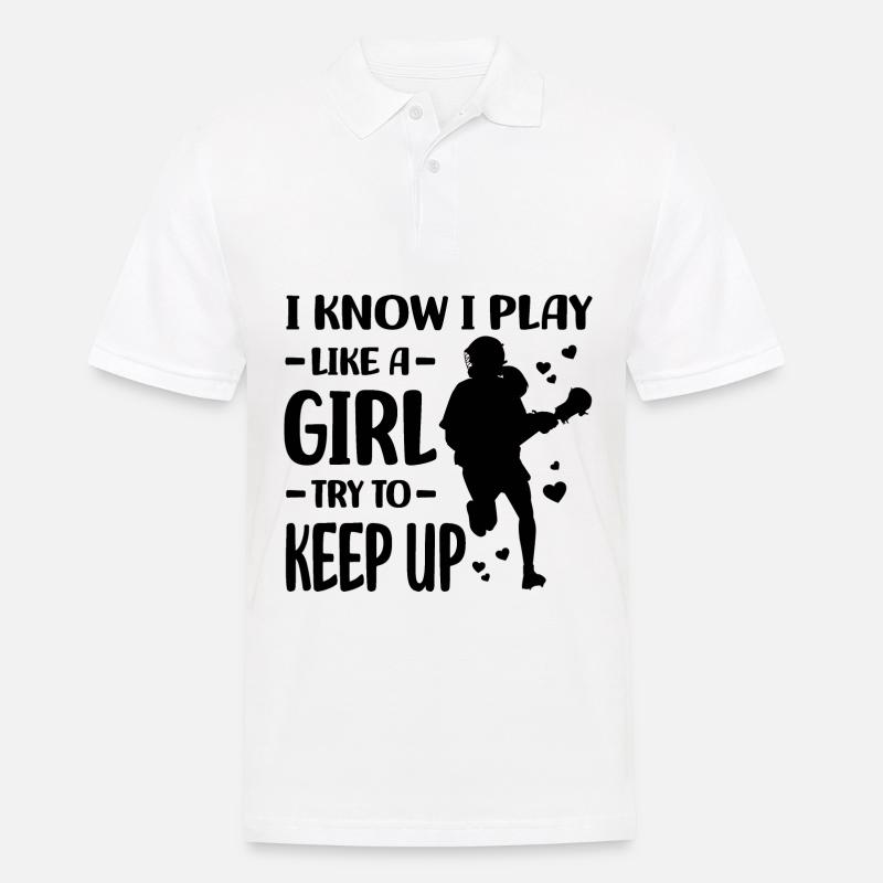 Lacrosse - Männer Poloshirt - Weiß